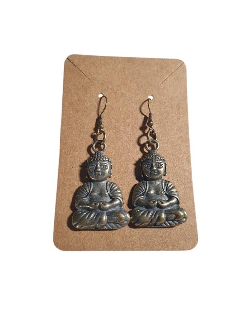 Buddha Pendant Drop Earring New Lightweight Charm Jewelry Luck Protection Gift